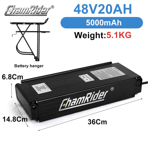 electric bicycle battery weight ChamRider 106 Lightweight E-Bike Battery: 36V-48V – ChamRiderbattery