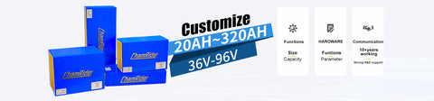ChamRider custom battery service, 36V-96V