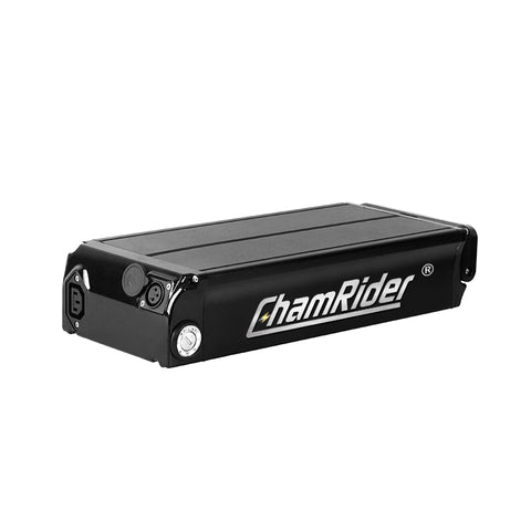 ChamRider Tail Light Design Rear Rack Battery 36V 48V 52V 16AH - 42AH 18650 21700 1000W 1500W 2000W 3000W CHENYANG II E-Bike Battery MPF Drive