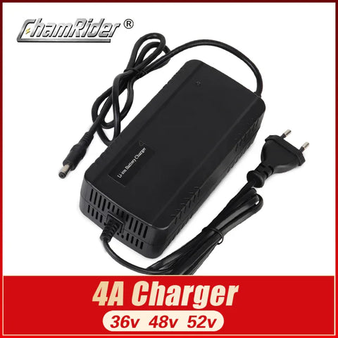 li ion ladegerät e bike 36V 48V 52V 4A Lithium Battery Charger for E-bike – ChamRiderbattery