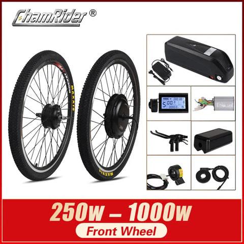 Electric bike Motor KIt 1000W Front Wheel hub motor 500W ebike convers – ChamRiderbattery Electric bike Motor KIt 1000W Front Wheel hub motor 500W ebike convers – ChamRiderbattery