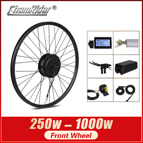 ChamRider Wheel hub Front motor 1000W Electric bike Motor Kit 250W ebike kit 500W ebike conversion kit electric bike kit MXUS